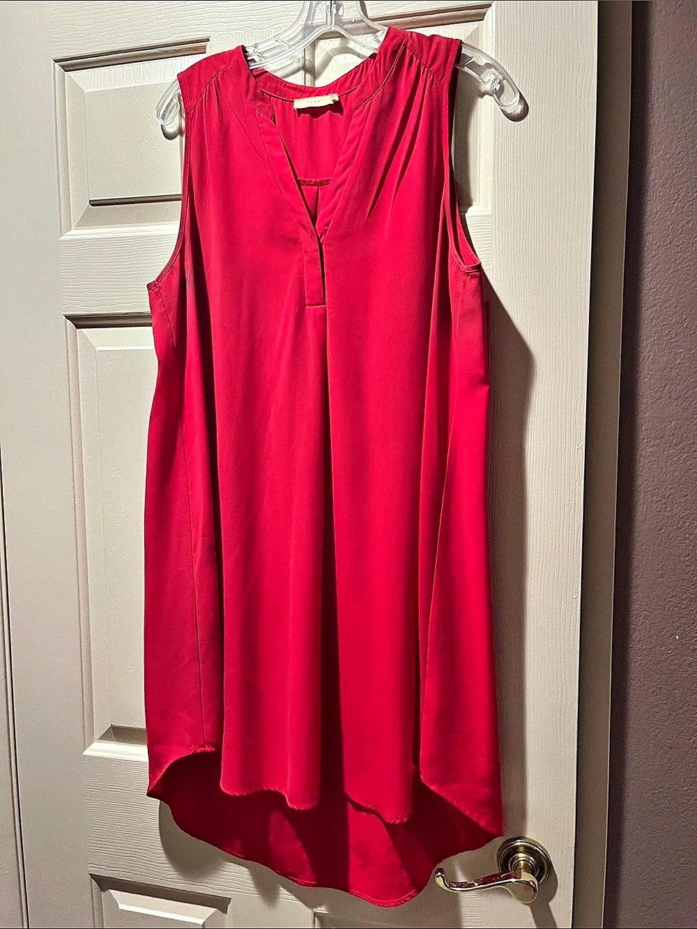 Lush Sleeveless long top in red. Good condition